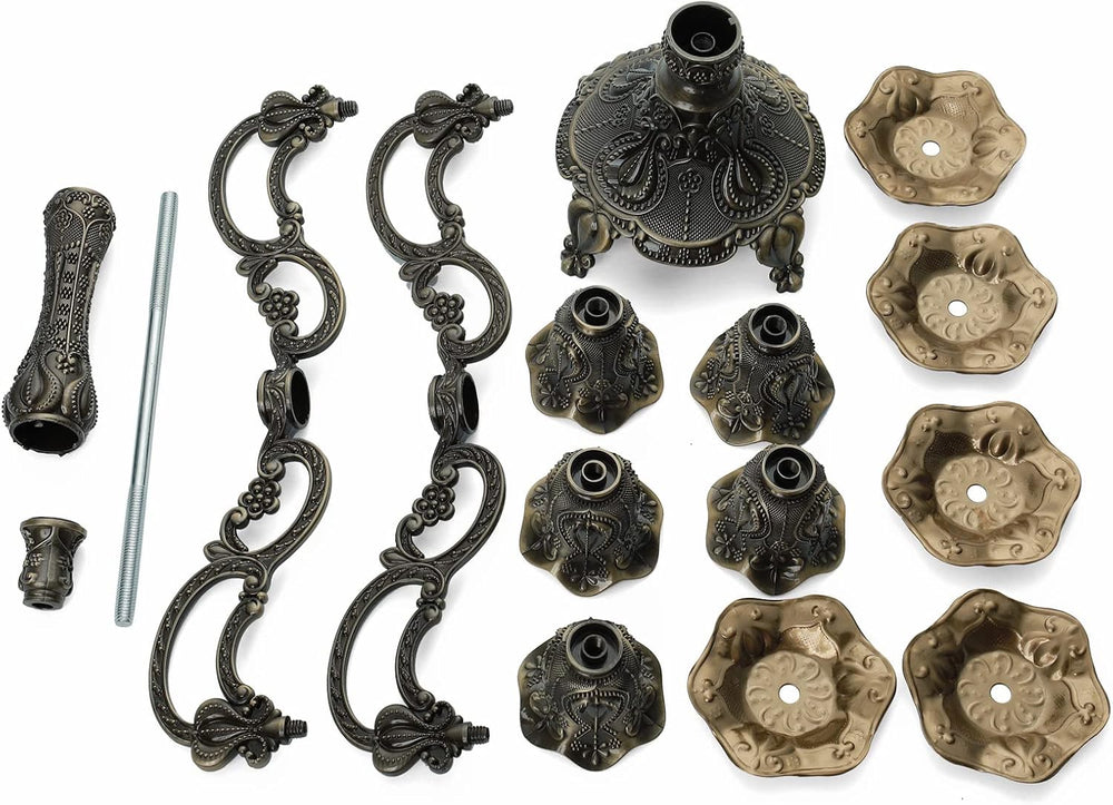 5-Candle Metal Candelabra 10.3 Inch Tall Candlestick Candle Holders for Home ...