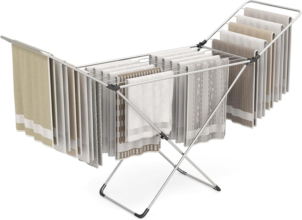 GIANTEX Clothes Drying Rack, Foldable Laundry Drying Rack w/Aluminum Frame, 2...