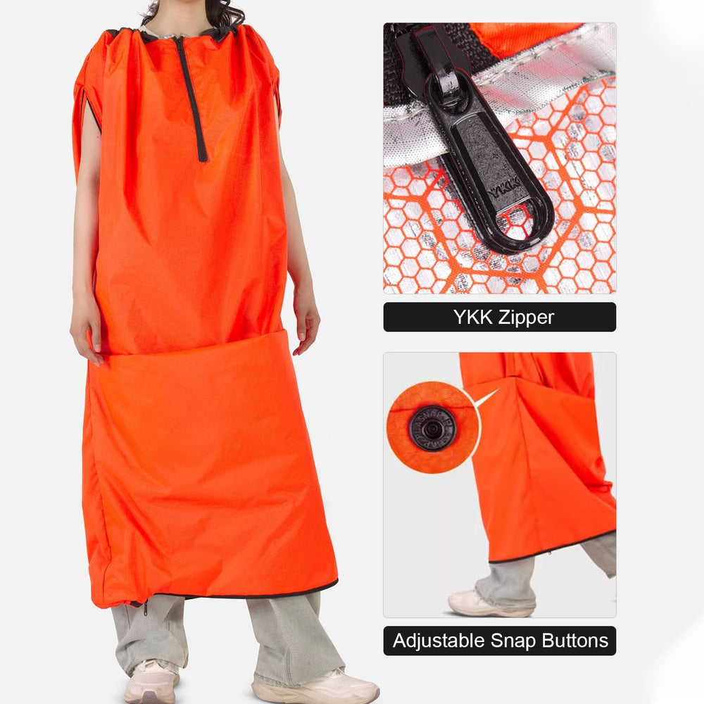 Emergency Sleeping Bag Thermal Bivvy, Lightweight Survival Sleeping Bags Ther...