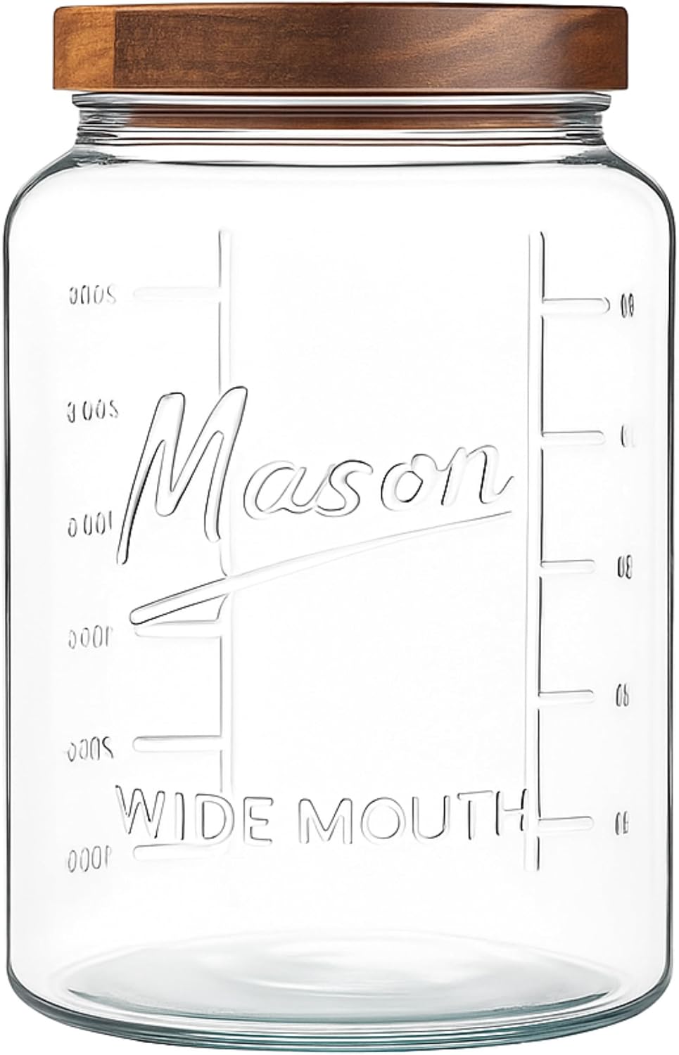 kitchentoolz Extra Large Mason Jar - 1 Gallon Glass Wide Mouth Jar with Airti...