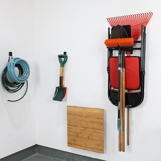Heavy Duty Garage Tires Hooks Wall Mounted Hanger Tool Organizer Rack Hardware