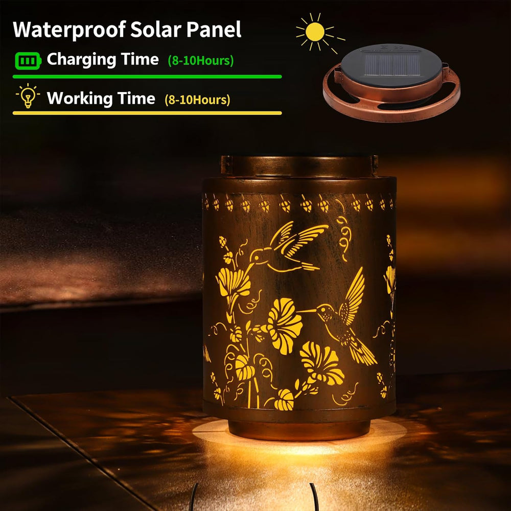 Solar Lantern Outdoor Waterproof Garden Decor Gifts for Women Mon
