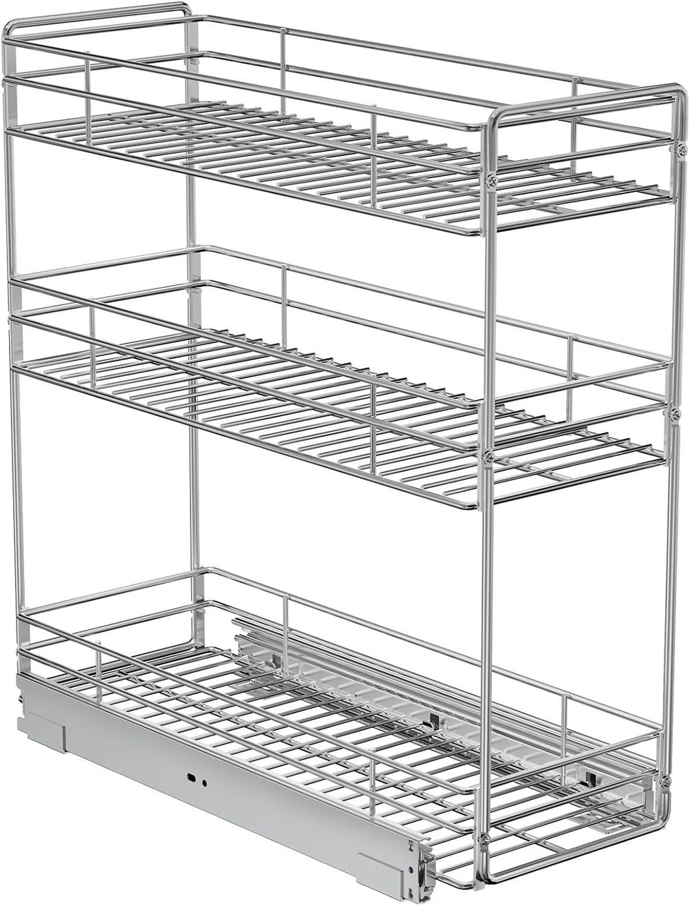 ROOMTEC Pull Out Spice Rack for Narrow Cabinet (5½" W X 20½" D),3 T...