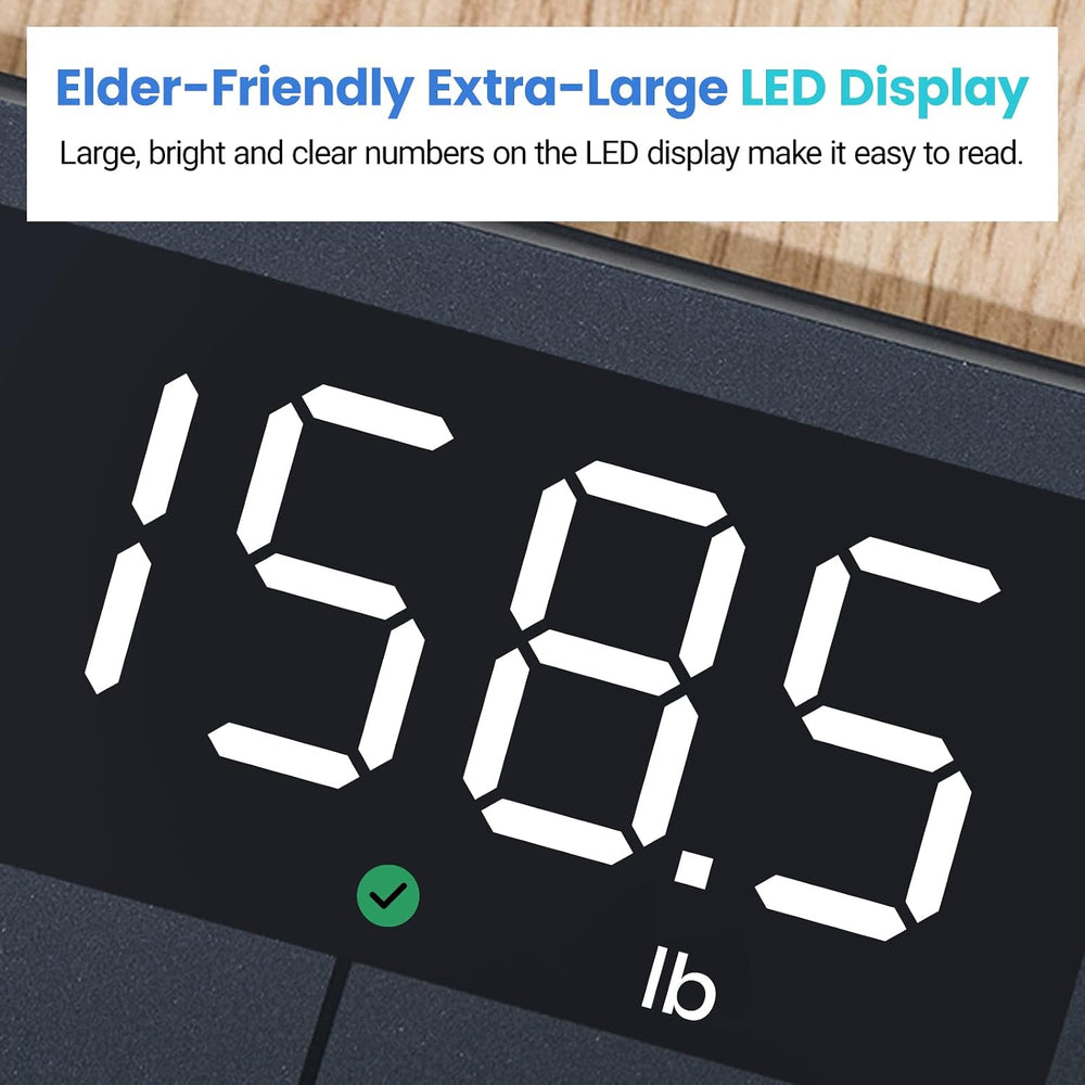 Etekcity Digital Bathroom Scale for Body Weight, Most Accurate to 0.05lb