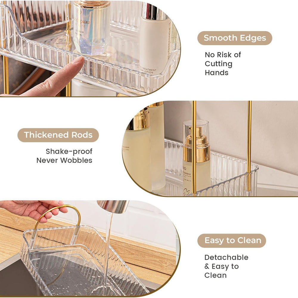 Aveniee Bathroom Counter Organizer, 3 Tier Perfume Skin Care Countertop Stora...