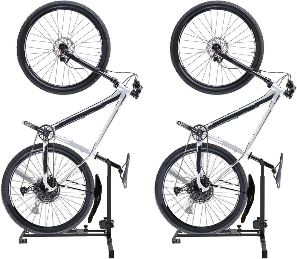 Bike Stand,Vertical Bike Rack Garage,Space-Saving Rack with Adjustable for Ga...