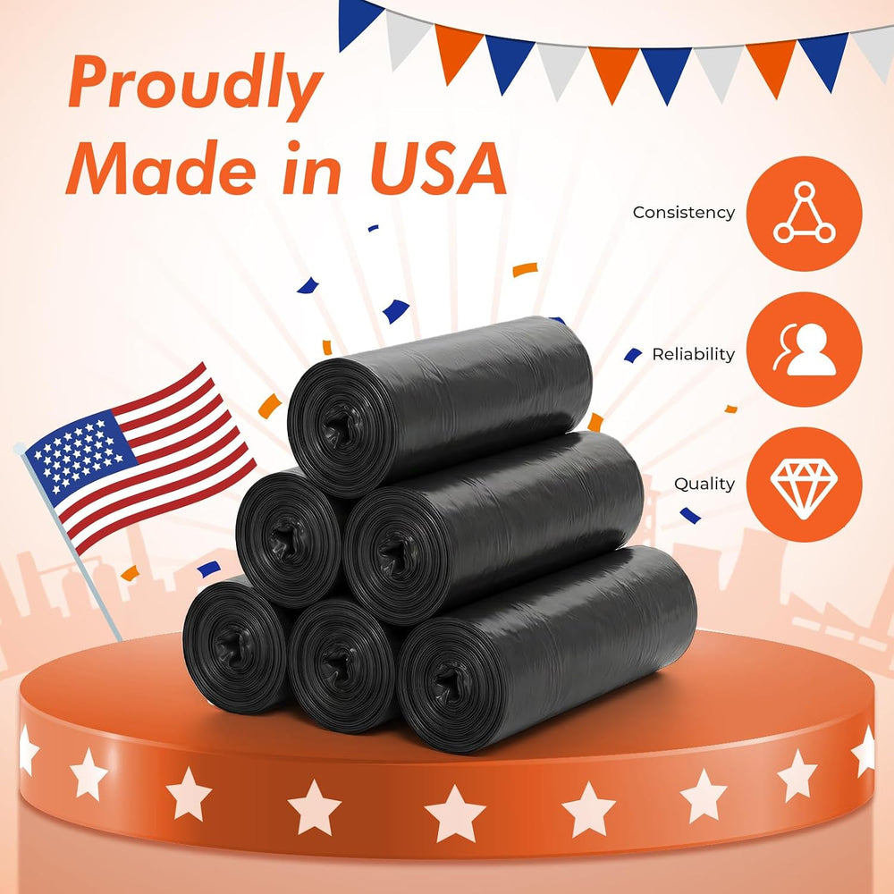 Delxo 55-60 Gallon Trash Bags, 150 Count, 40×54'' Large Black Garbage...