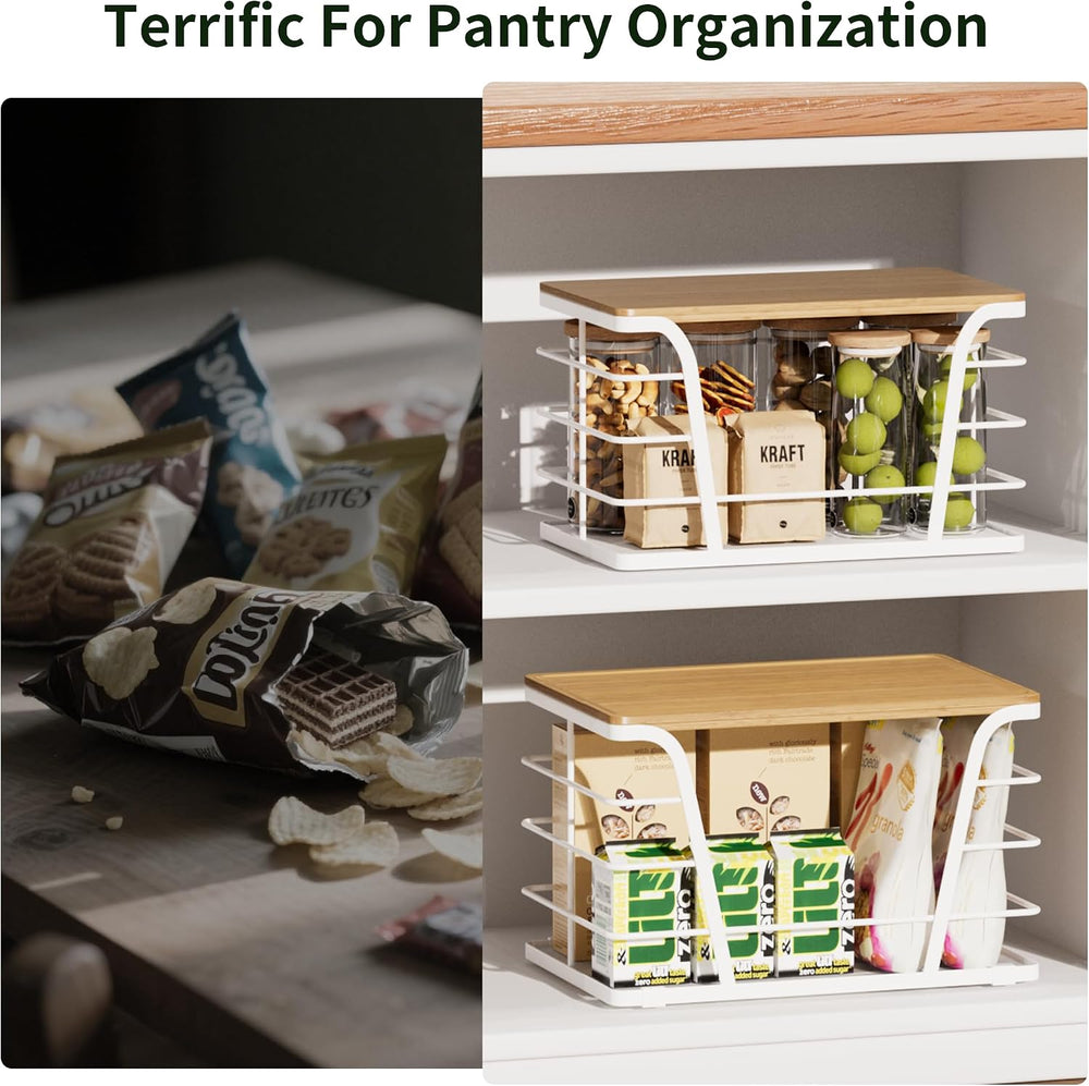 TIDIIABODE 2 Pack Kitchen Organization for Onions,Potatoes - Fruit Basket for...