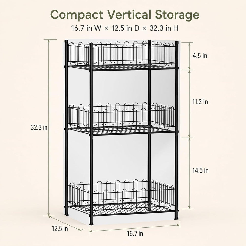 Water Bottle Organizer Rack 3 Tier Soda Drink Bottled Storage Holder