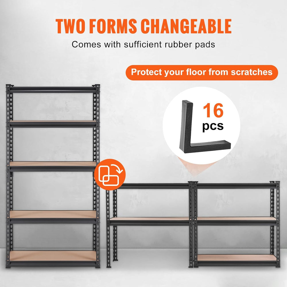 VEVOR Storage Shelves 5-Tier Adjustable 2000 lbs 30"x12"x60" S...