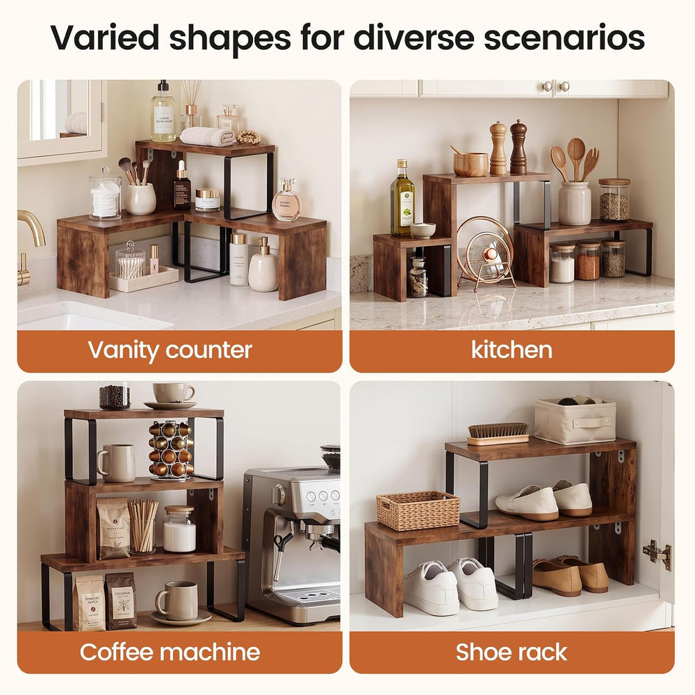 Kitchen Countertop Organizer,Cabinet Organizer Shelf Spice Rack