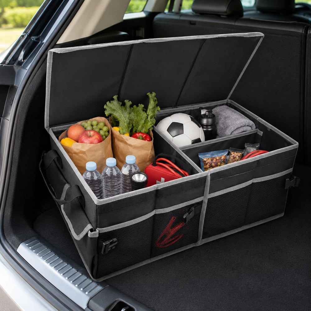 Collapsible Car Trunk Organizer, Foldable Cargo Storage Organizer for SUV, Ca...