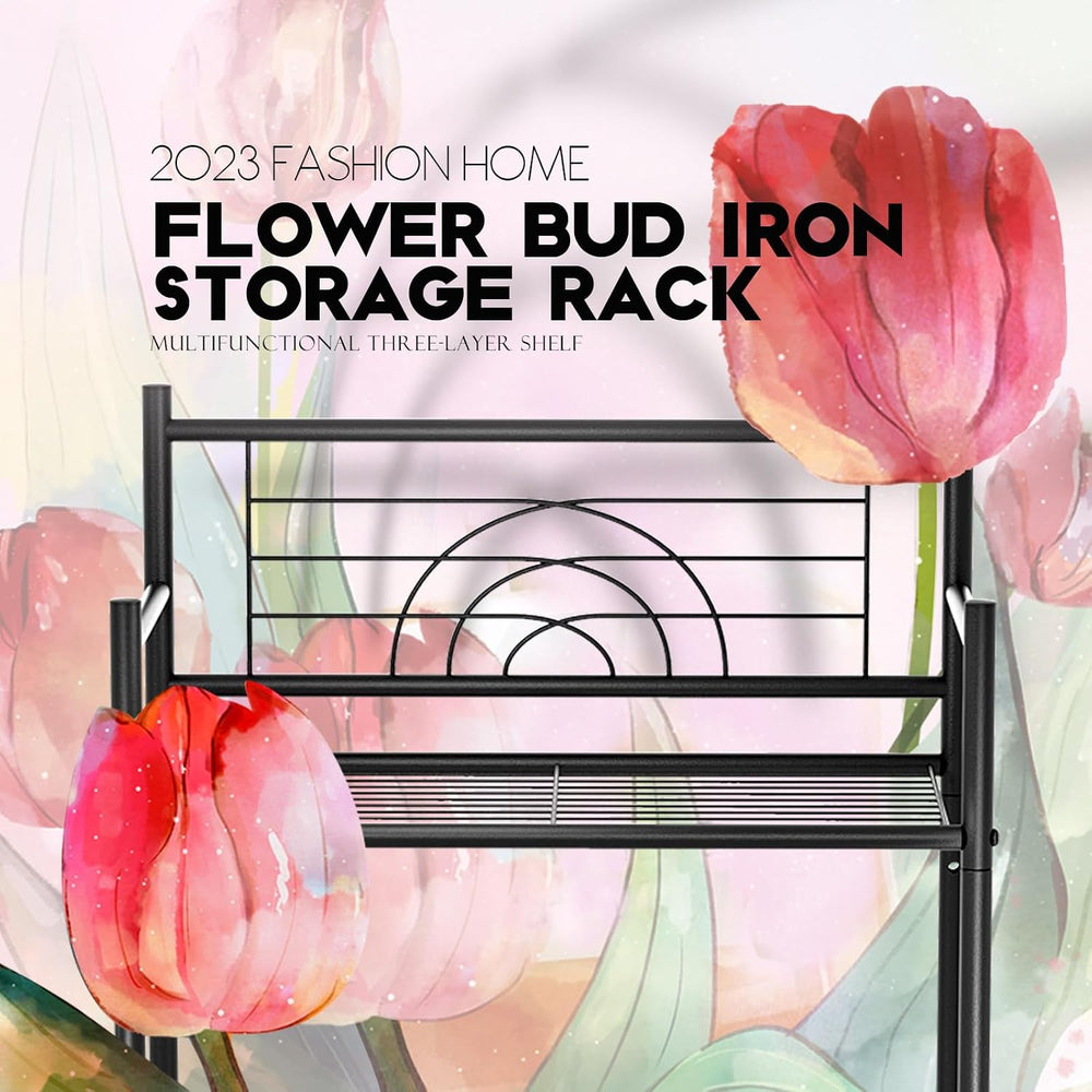 LEEDA 3-Tier Freestanding Multipurpose Storage Shelves Heavy Duty Metal Shelv...