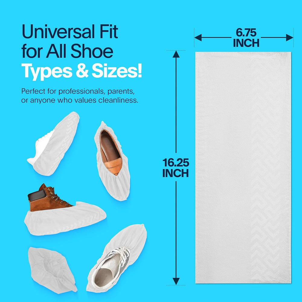 Premium Boot & Shoe Covers Disposable Booties - 200 Pack - Durable, Non-S...