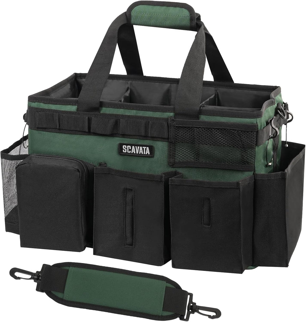 SCAVATA Wearable Cleaning Caddy Bag, Cleaning Caddy Supplies Organizer with H...