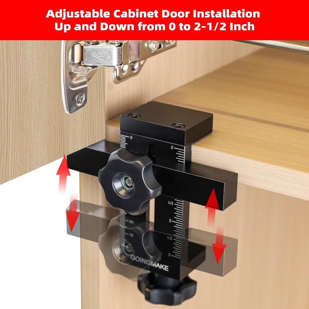 GOINGMAKE Cabinet Door Mounting Jig,Cabinet Door Installation Positioner