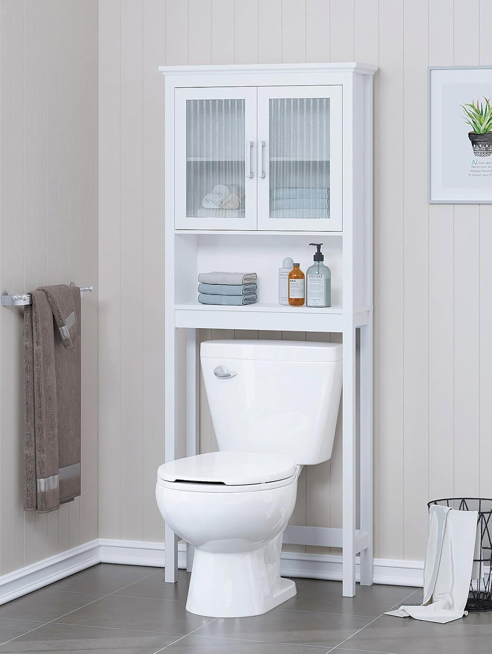 Spirich Over The Toilet Cabinet for Bathroom Storage, Above Toilet Storage Ca...