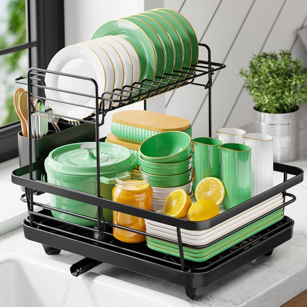 Kitsure Dish Drying Rack for Kitchen Counter, 12''W x 15.5''L...