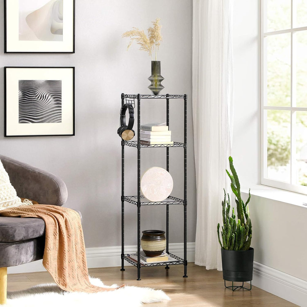 SONGMICS 4-Tier Bathroom Shelf, Storage Rack for Small Space