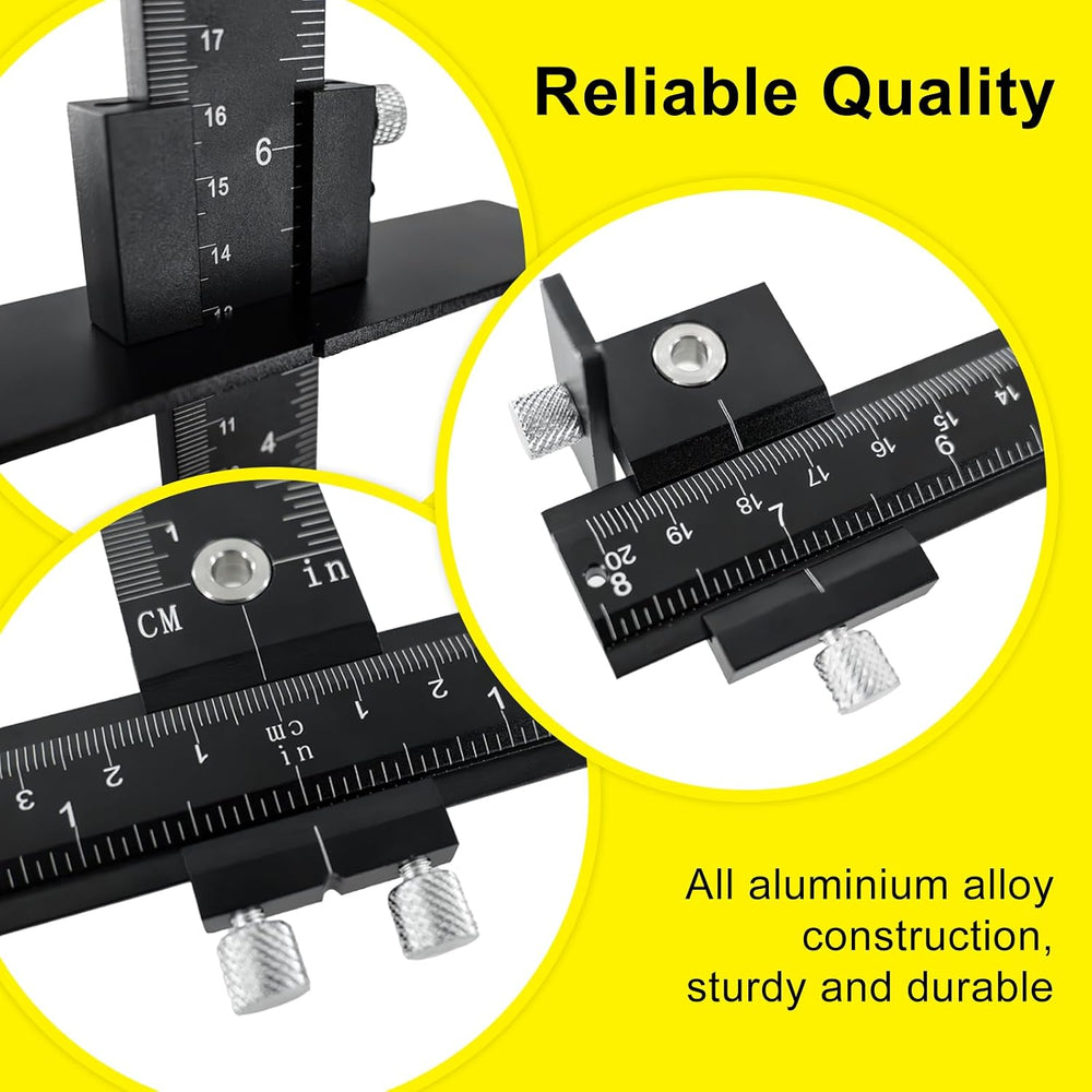 Aluminum Alloy Cabinet Hardware Jig,Cabinet Handle Jig for Woodworkers DIY