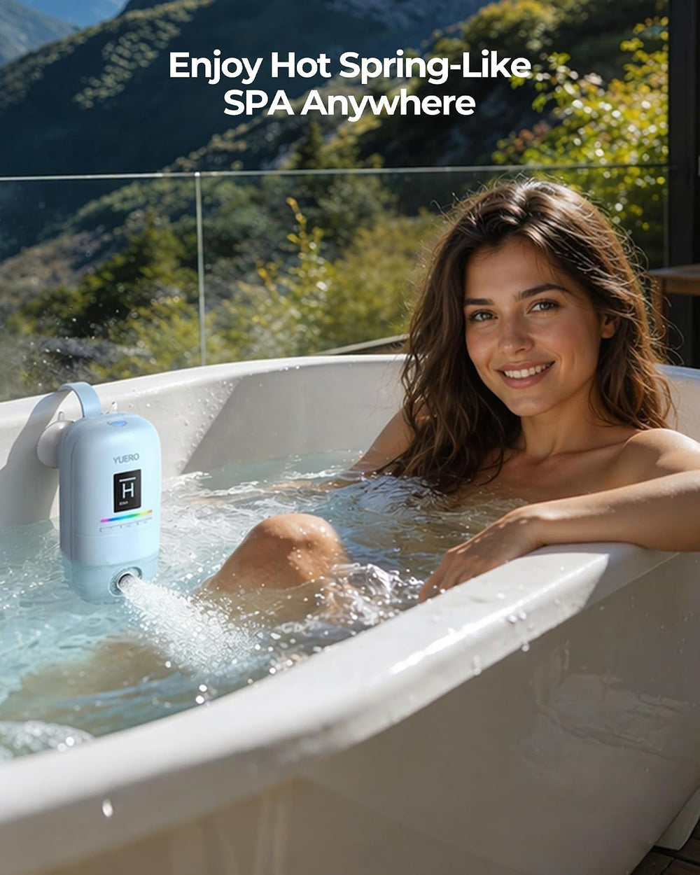 Cordless Portable Bath Jets for Tub Home Spa Massager