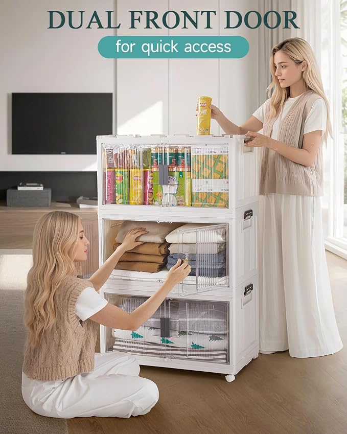 OlarHike 97QT Stackable Storage Bins (5 Pack)