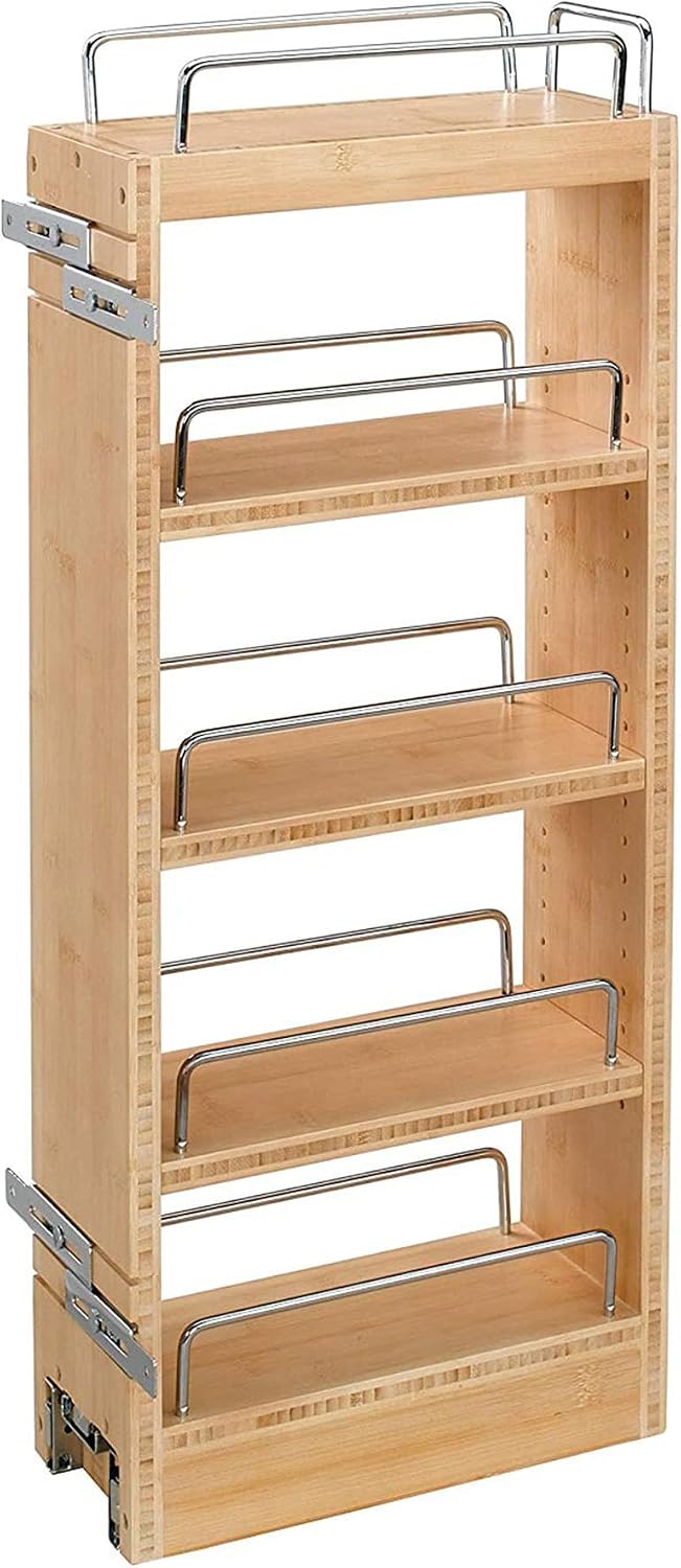 Rev-A-Shelf Pullout Kitchen Cabinet Organizer, Min Cabinet Opening 8.5" W