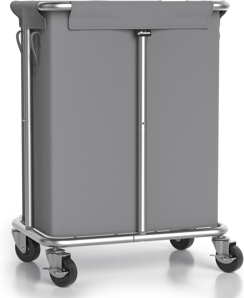 Laundry Basket with Wheels, Rolling Laundry Hamper, 46 Gallons (170L), Remova...