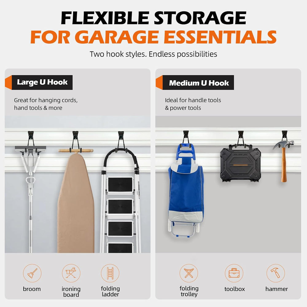 Hook Set Compatible with Gladiator GearTrack & GearWall, Heavy-Duty Metal...