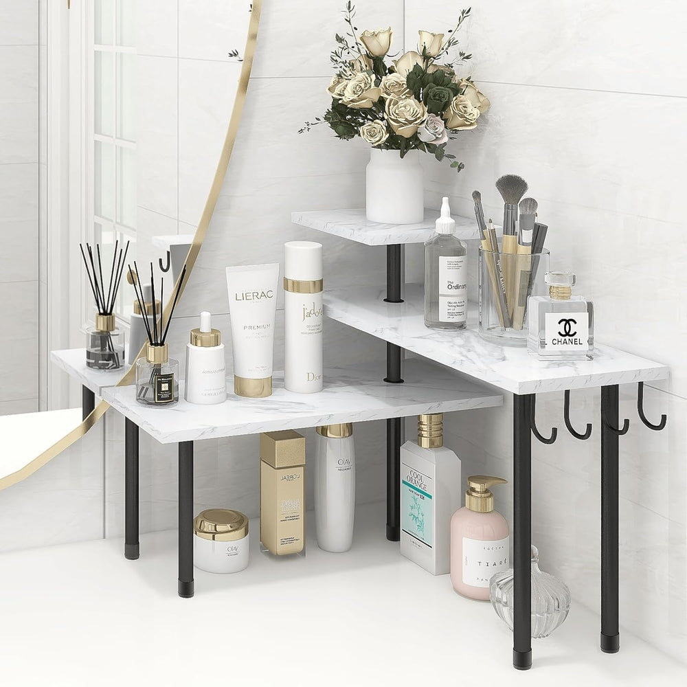 Homode Bathroom Counter Organizer Corner Shelf, Kitchen Countertop Organizer,...