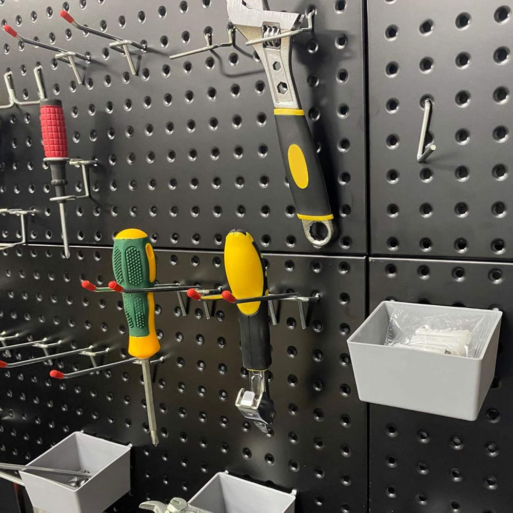 Wallmaster Garage Pegboard Storage Organizer - 48pcs Pegboard Hooks Set