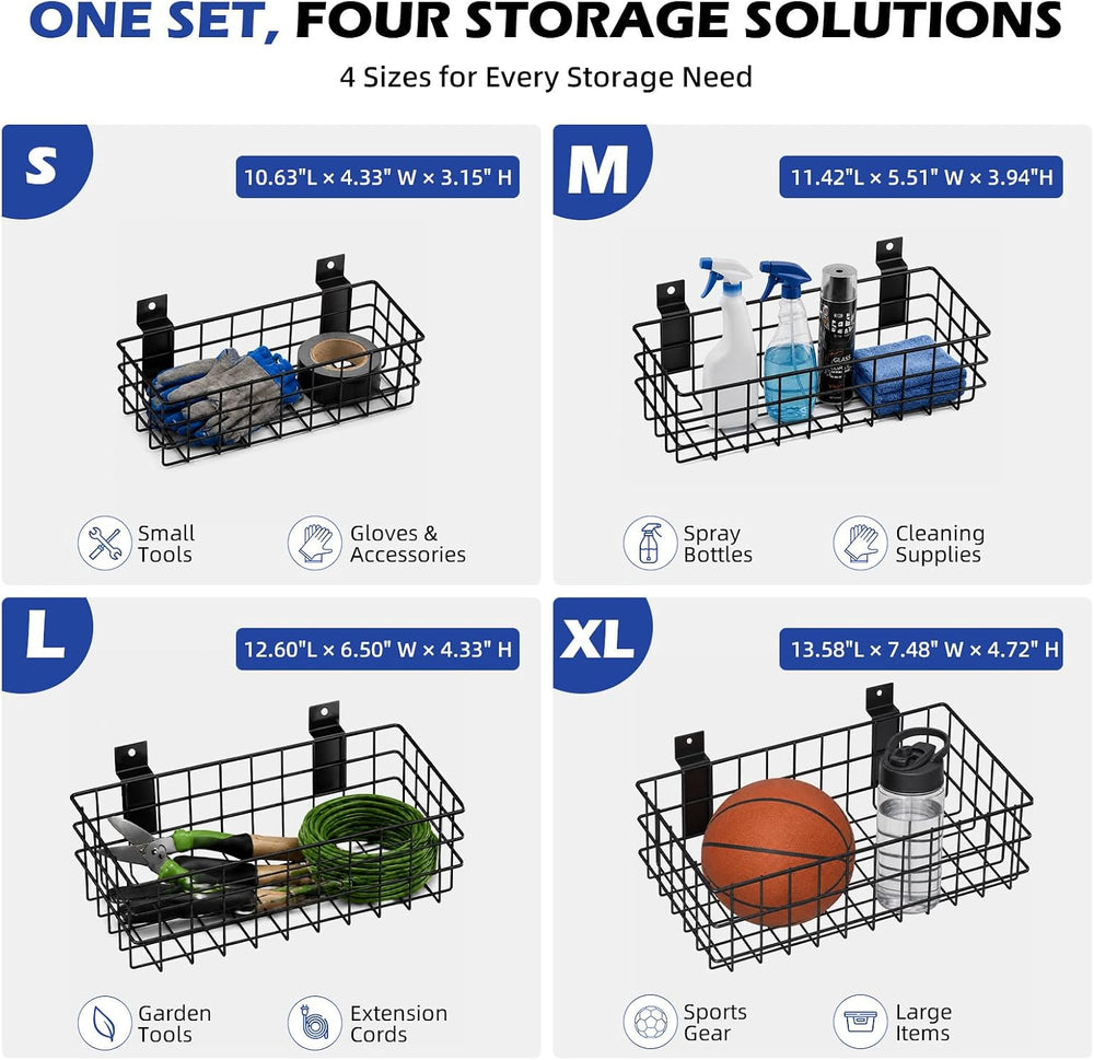 Basket Set Compatible with Gladiator GearWall & GearTrack Storage, Heavy-...