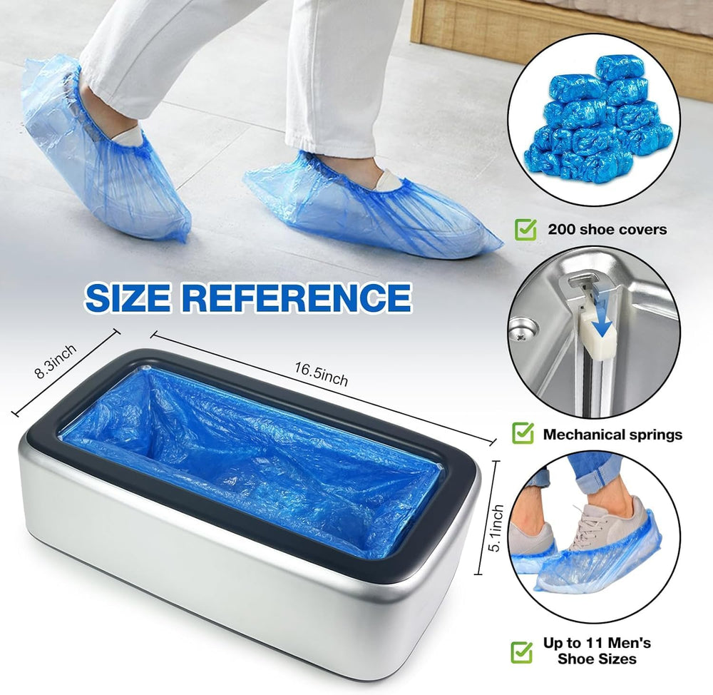 Shoe Cover Dispenser Containing 200pcs Shoe Covers Disposable Non Slip High Q...