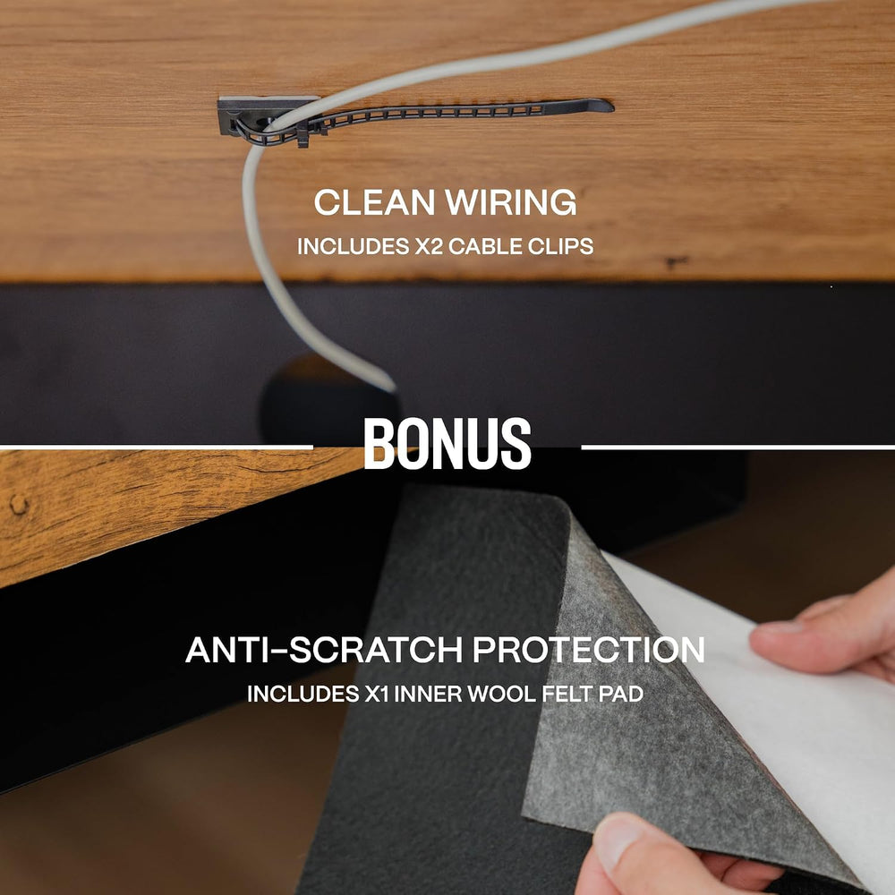 Under Desk Drawer Slide Out Attachment - Carbon Steel Undermount Table Drawer...
