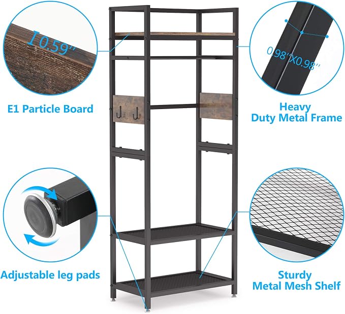 Tribesigns Small Heavy Duty Clothes Rack