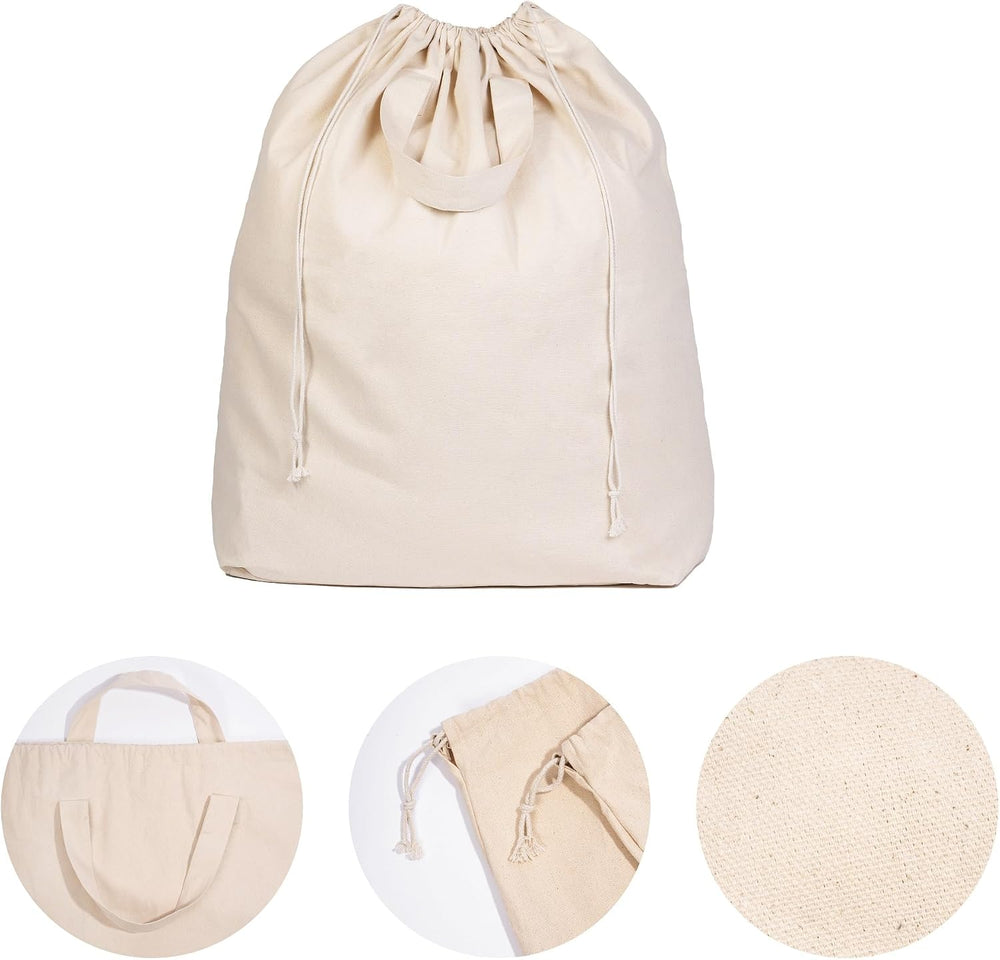 Heavy Duty Laundry Hamper Bags - Extremely Sturdy, Durable Canvas Replacement...