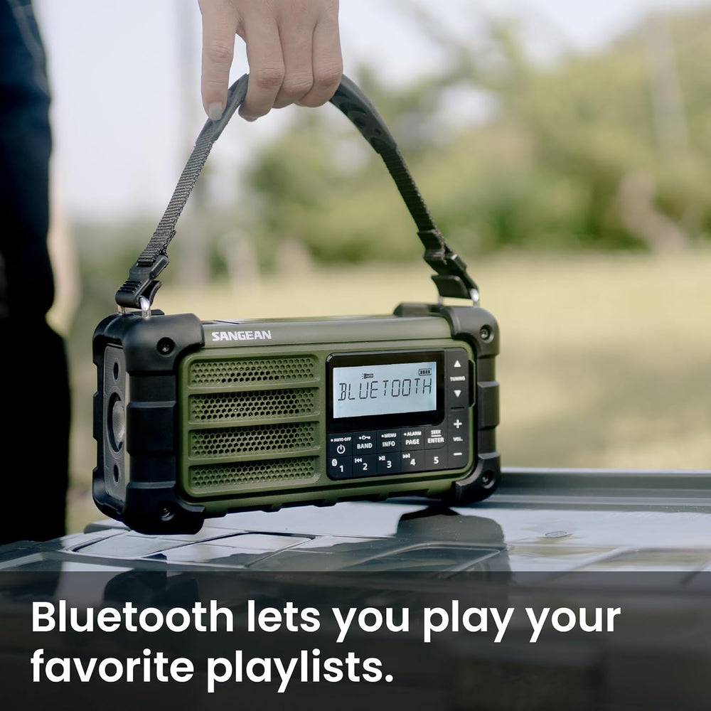 Sangean MMR-99 AM/FM Bluetooth Weather Emergency Radio, Multi-Powered