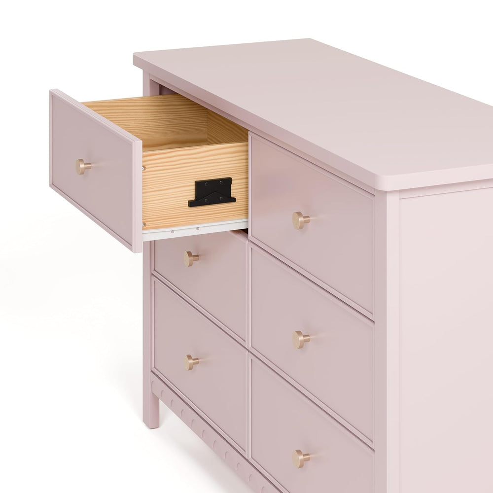 Graco Sasha 6 Drawer Dresser, Blush