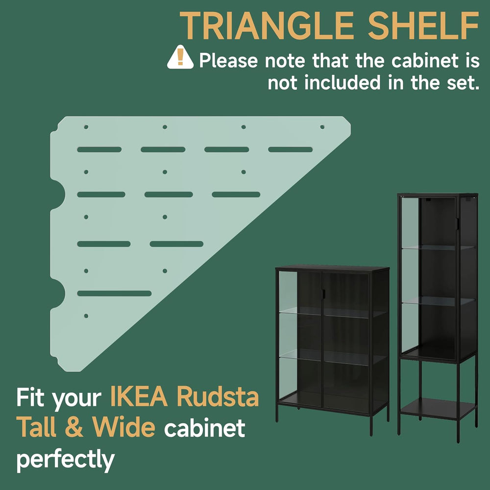LUVCOSY Acrylic Shelf Compatible with Rudsta Tall & Wide Cabinet - 8mm Th...