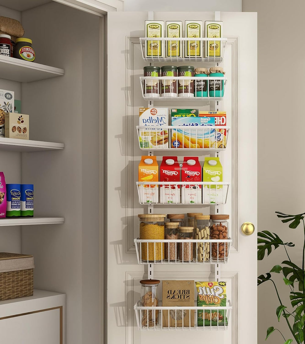 12 Inch Wide Narrow Over The Door Pantry Organizer, Pantry Organization and