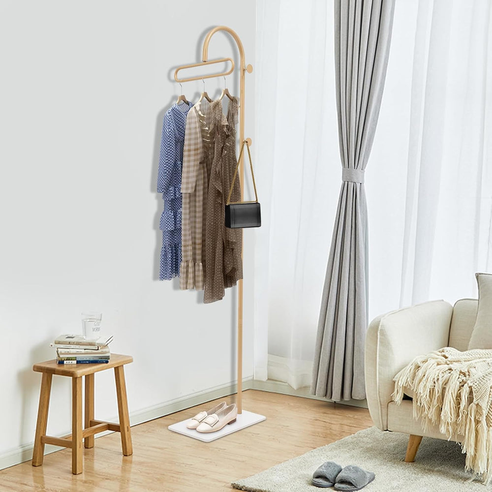 69"Retail Display Garment Rack, Metal Clothing Rack with Base and 3 Hook...