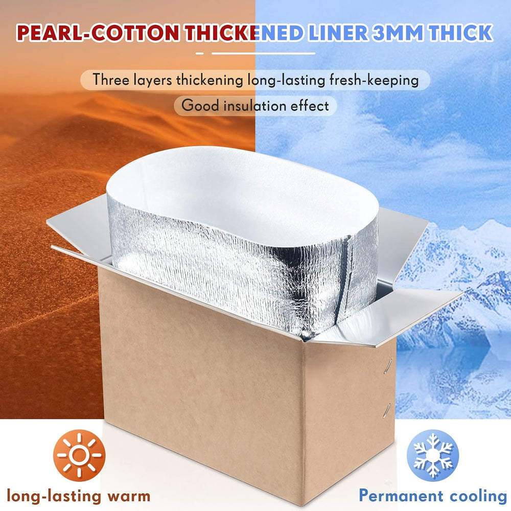 Nuanchu 20 Pieces Insulated Shipping Boxes, 9" x 5" x 6" Doubl...
