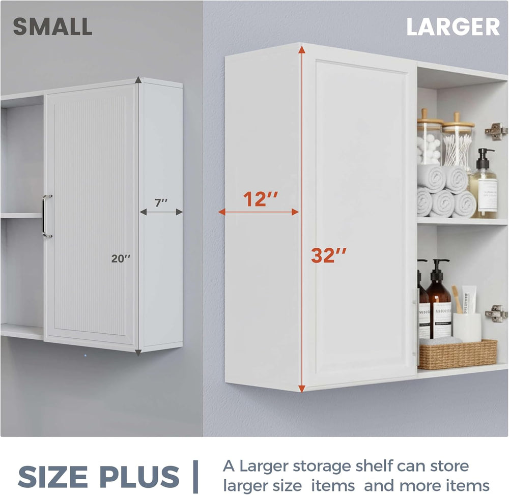 Furnaza 30" W Wall Cabinets for Laundry Room with Adjustable Shelf