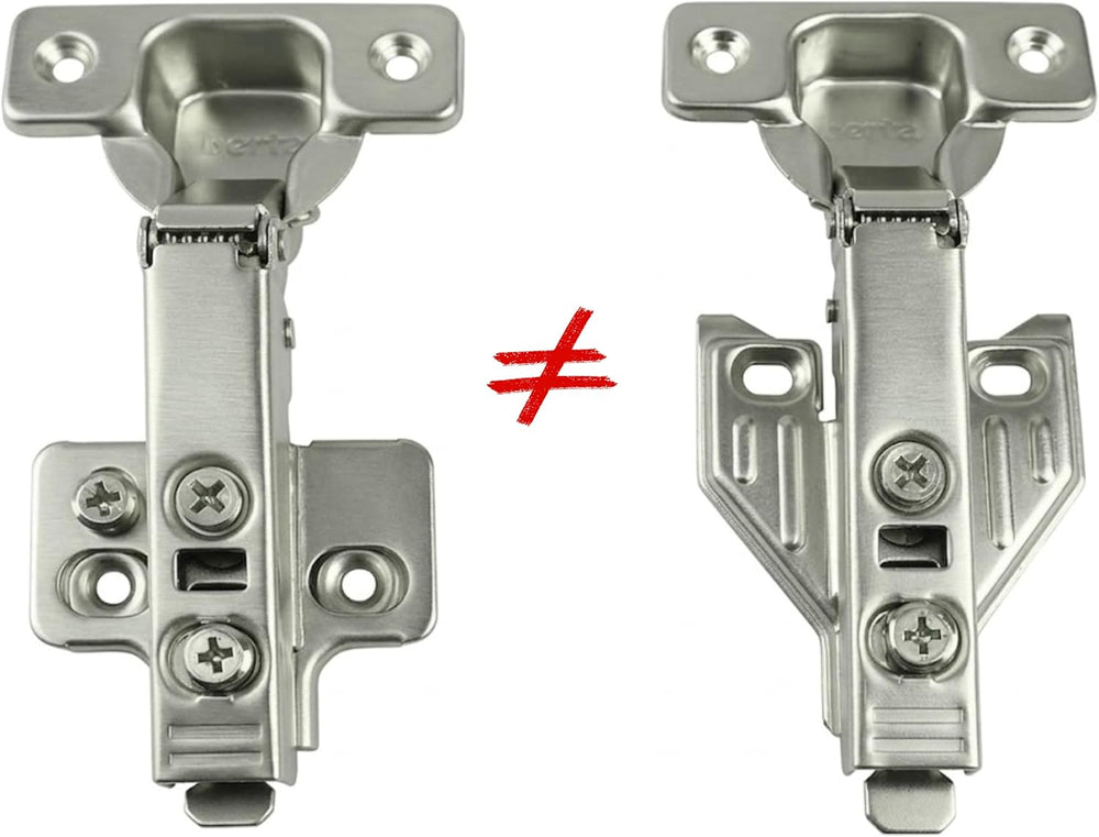 Berta, 100-Pack Full Overlay 110° Face Frame Soft Close Cabinet Hinges