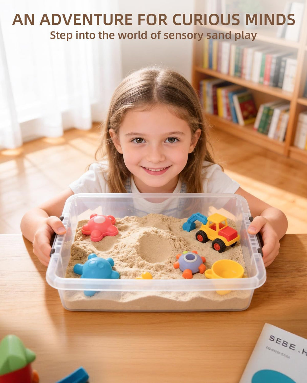 Storage Bins with Lids,6 Quart Clear Sensory Bins,Plastic Bins for Arts Craft...