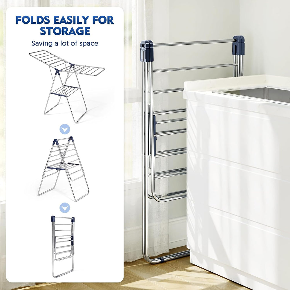APEXCHASER Large Stainless Steel Clothes Drying Rack
