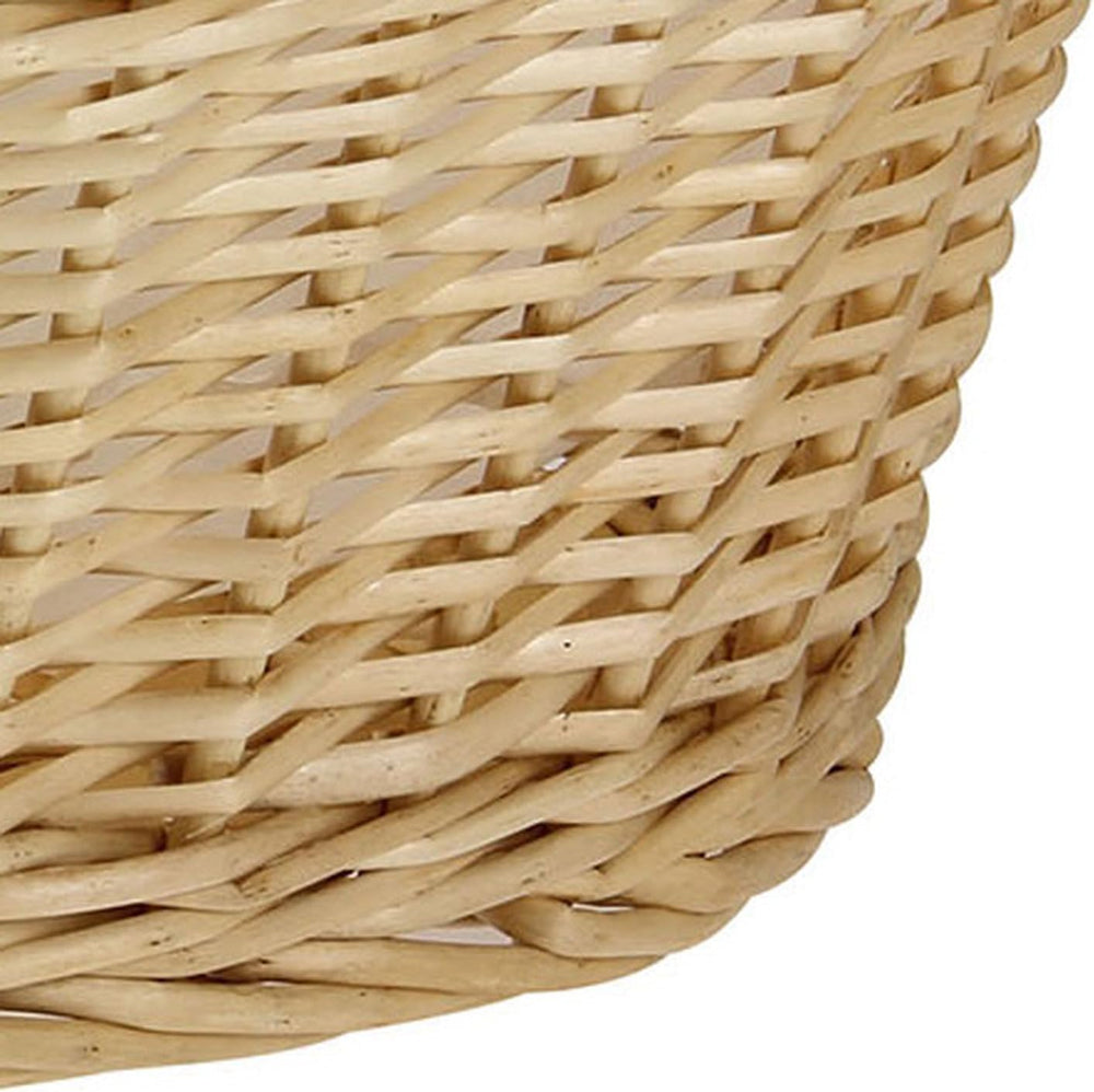 Household Essentials Wicker Laundry Basket with Handles in Handwoven Willow, ...