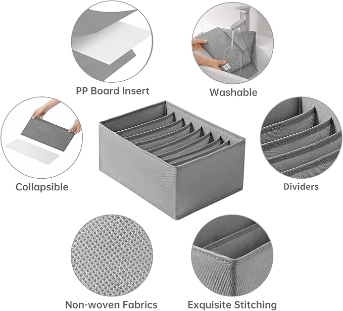 Coorganisers4 Packs T-shirt Drawer Organizers (4 Packs)