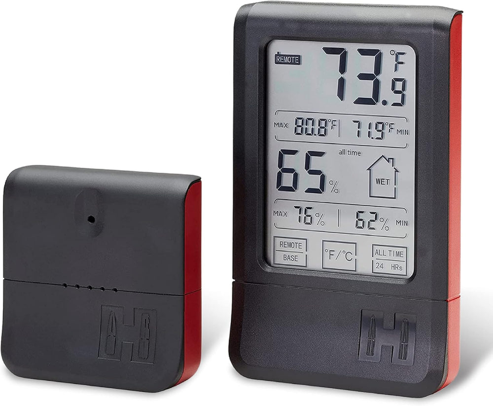Hornady Wireless Hygrometer, 95907 - Includes a Remote Base & Digital Tou...