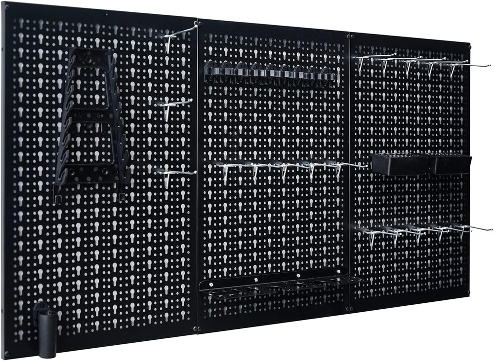 Peg Board Wall Organizer 4 ft. Metal Garage Wall Pegboard